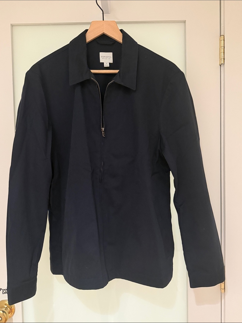 Sunspel Men's Dark Navy Zip Jacket